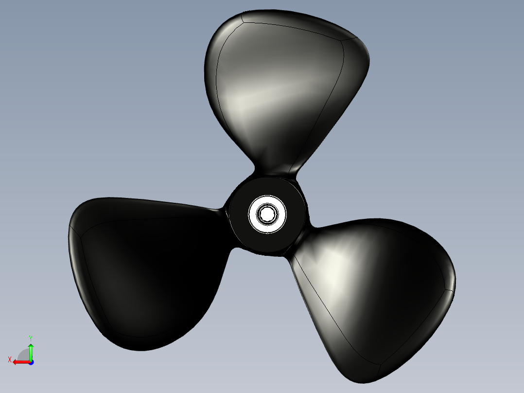 螺旋桨(91)后视图