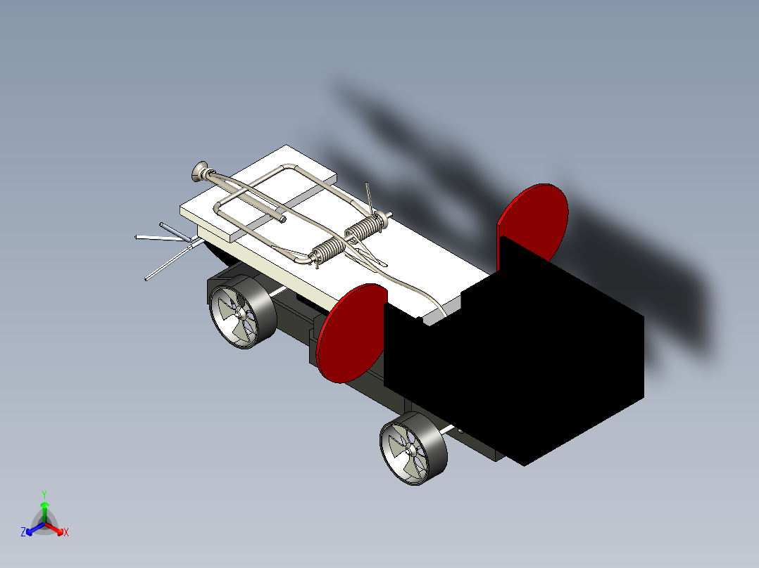 B3003958-捕鼠器汽车主视图