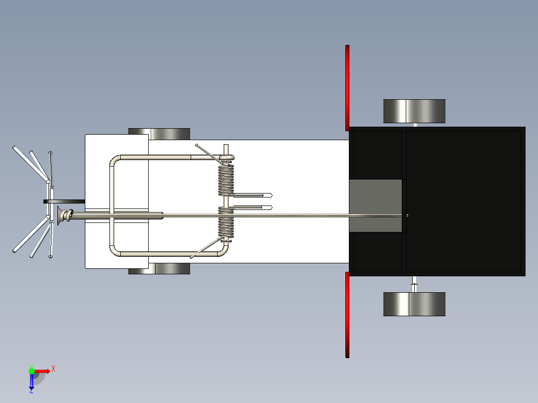 B3003958-捕鼠器汽车俯视图