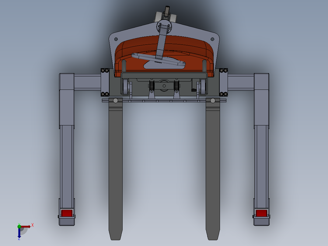 叉车、 电动叉车SW俯视图