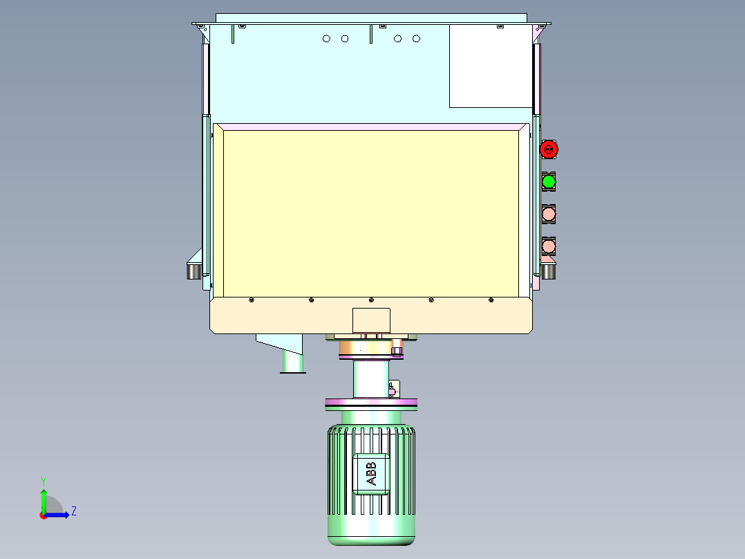 HM-480 烘焙原料混合搅拌釜左视图