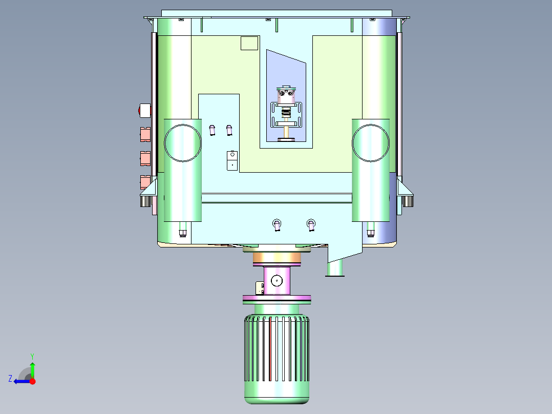HM-480 烘焙原料混合搅拌釜右视图