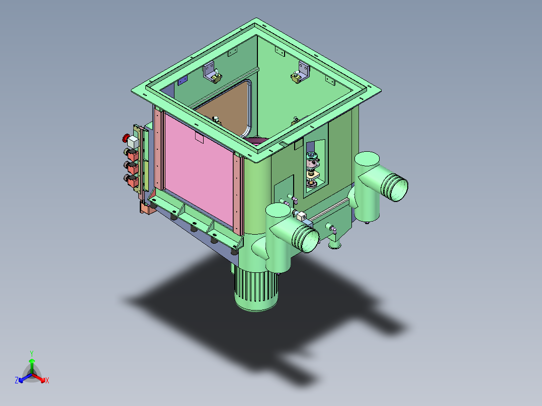 HM-480 烘焙原料混合搅拌釜正等轴测图