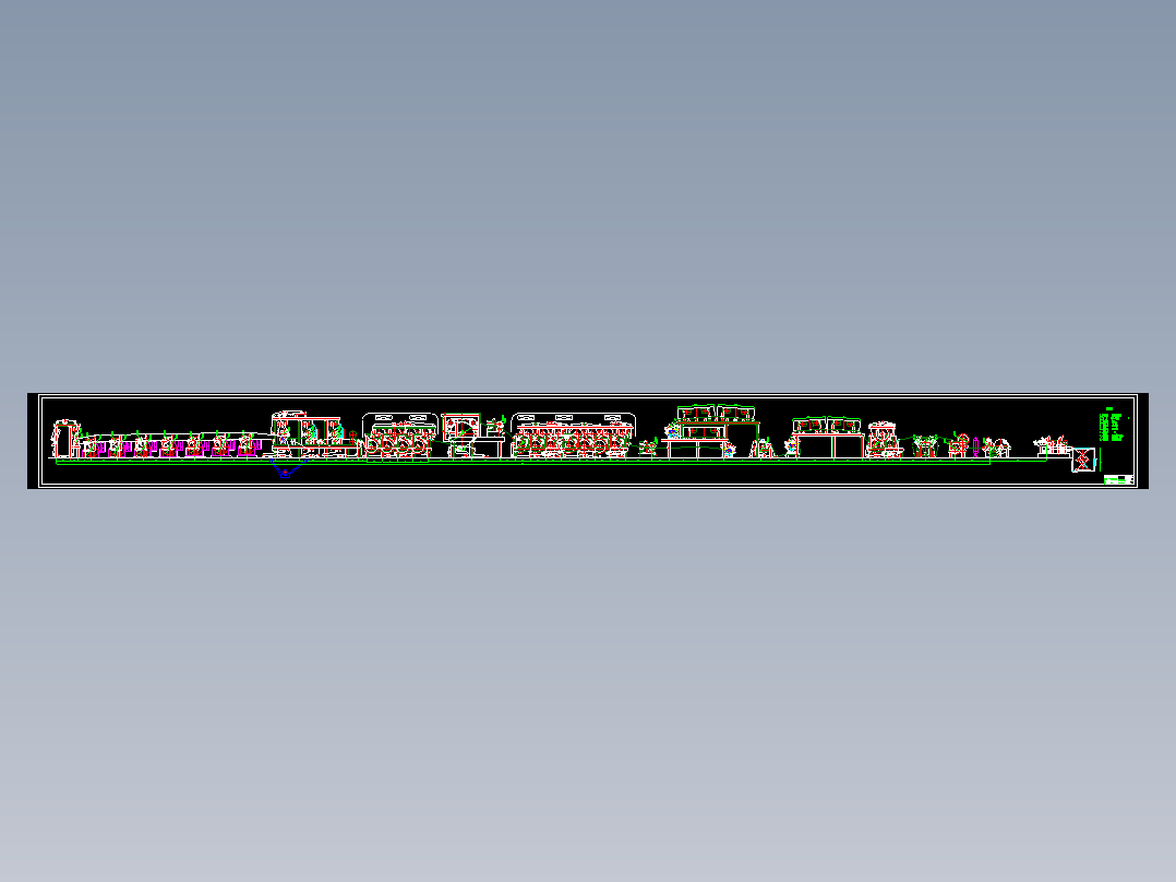 造纸机2640圆网图纸
