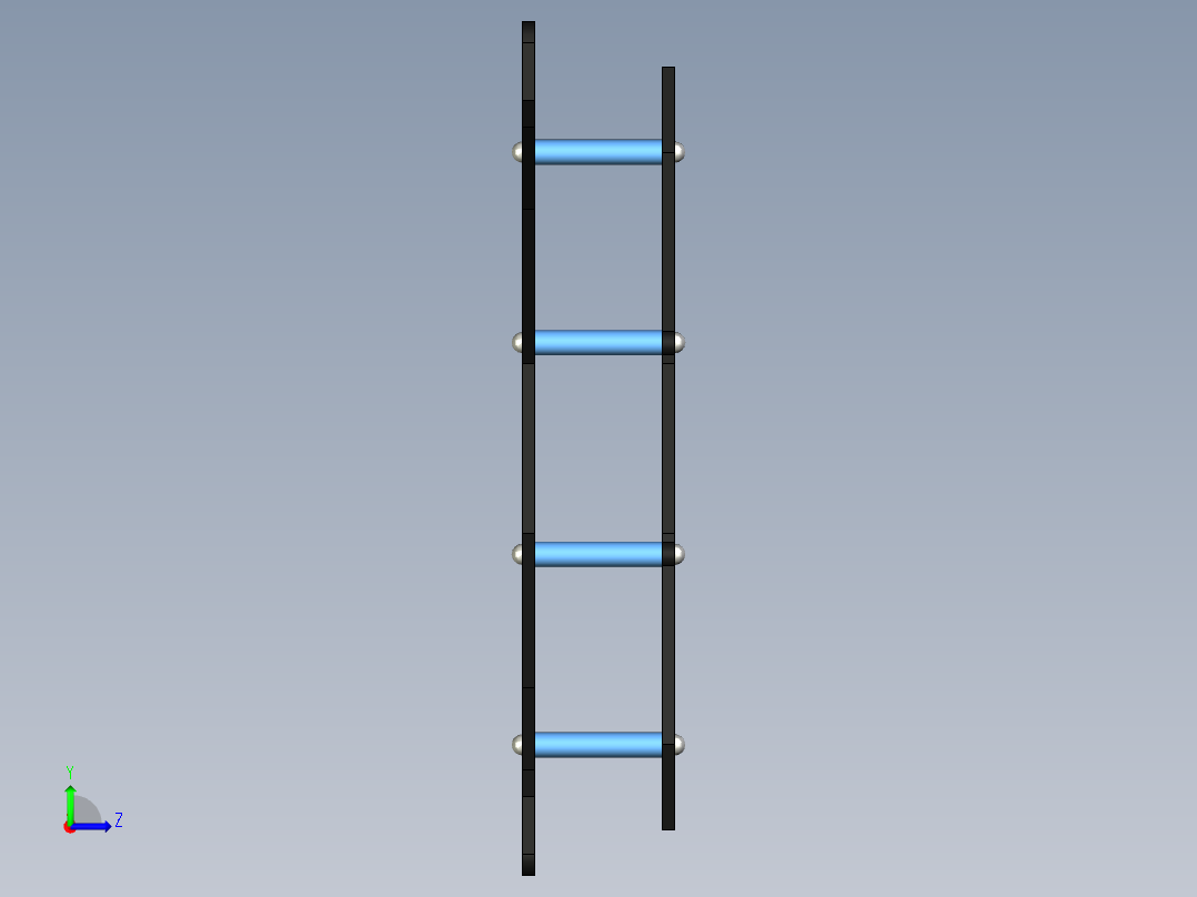 无人机架（小号20x20cm）左视图