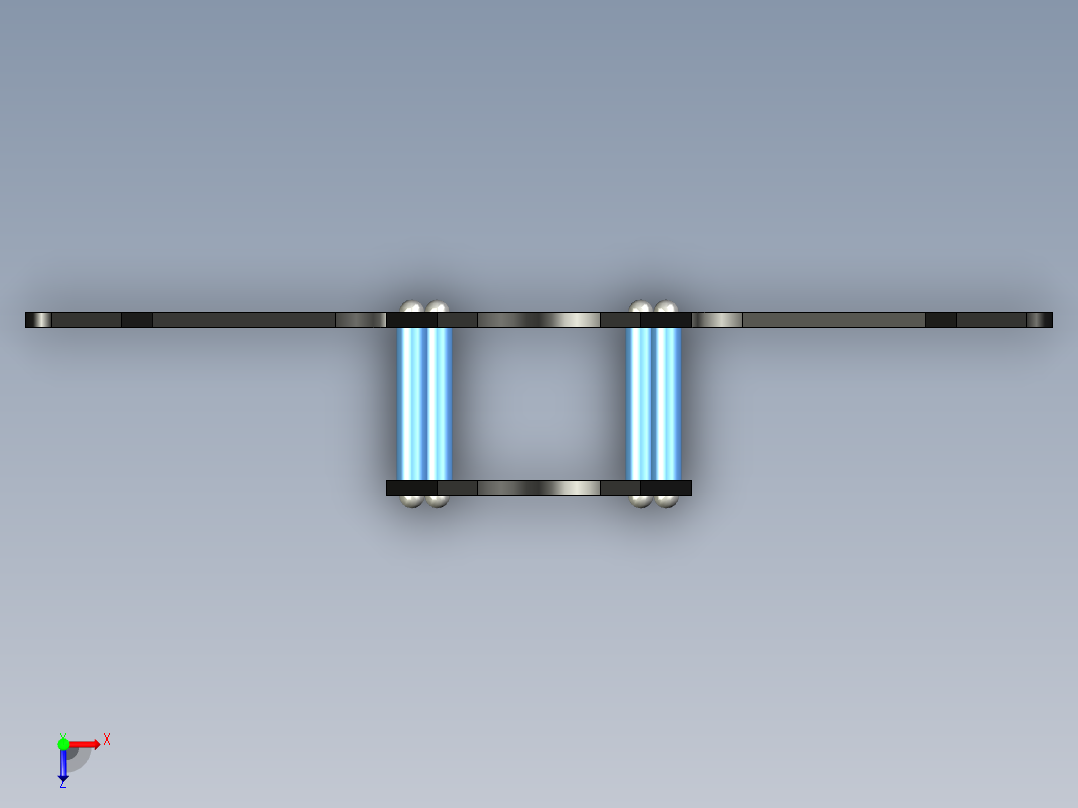 无人机架（小号20x20cm）俯视图