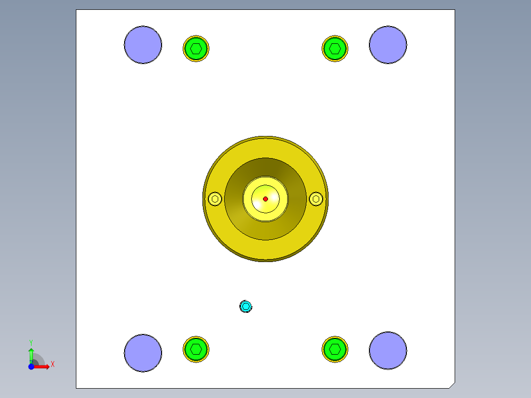 注塑模具实例013十一、前视图