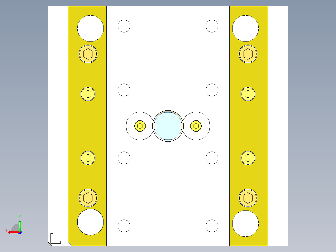 注塑模具实例013十一、后视图