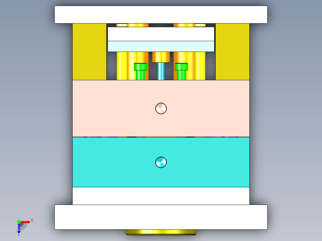 注塑模具实例013十一、俯视图