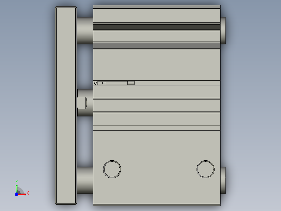 TCM-50X50-S-G-2气缸前视图