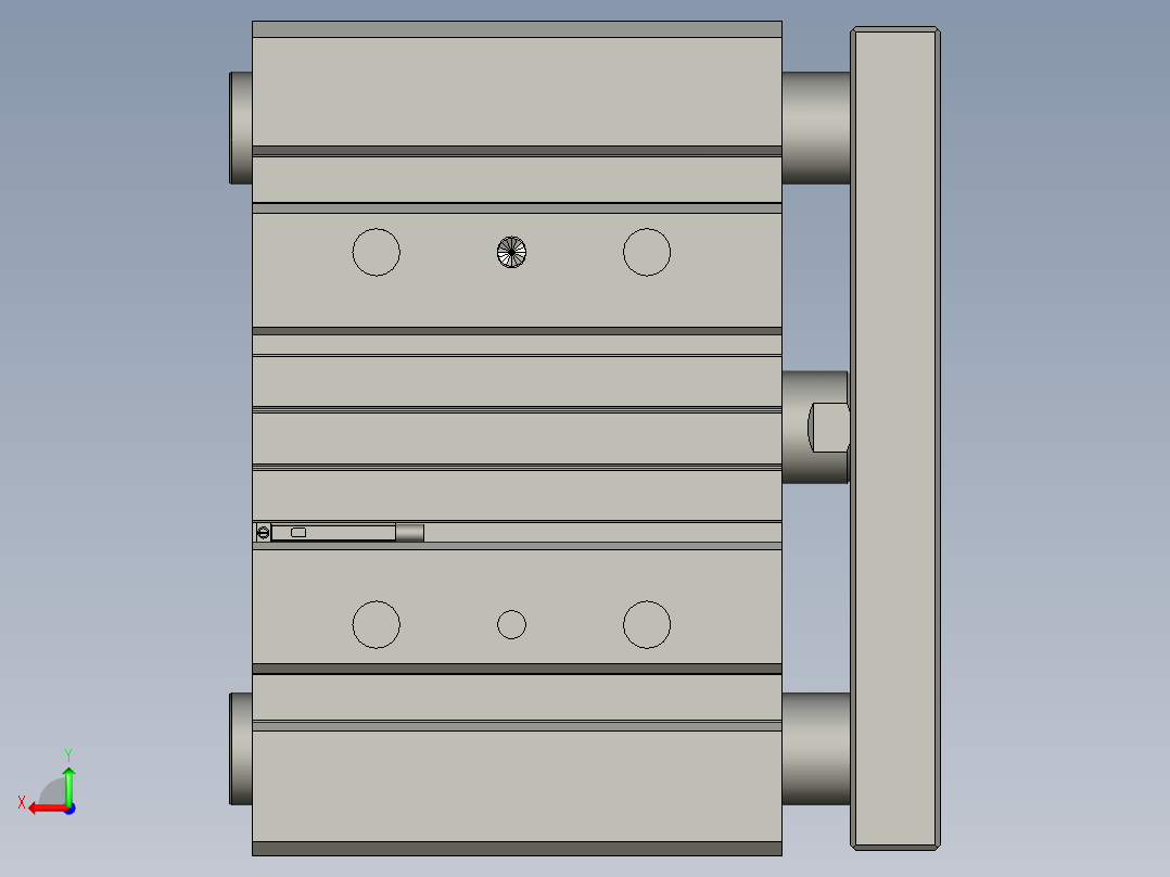TCM-50X50-S-G-2气缸后视图