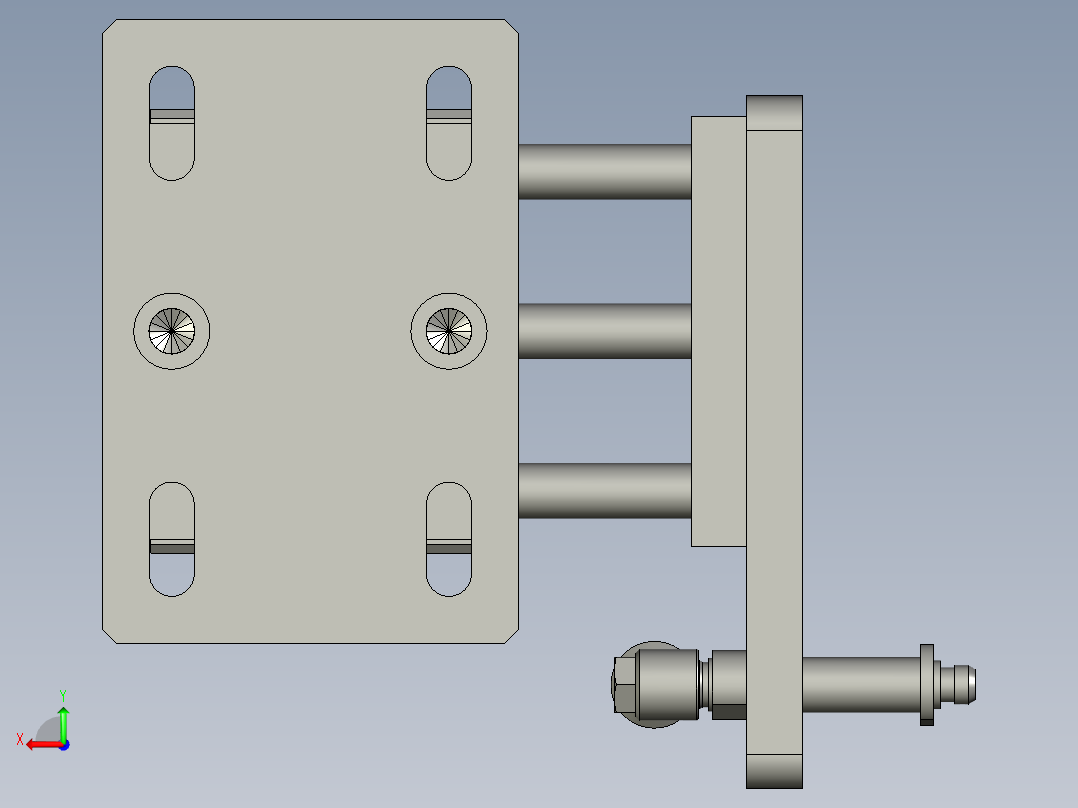 夹具放电芯吹气0后视图