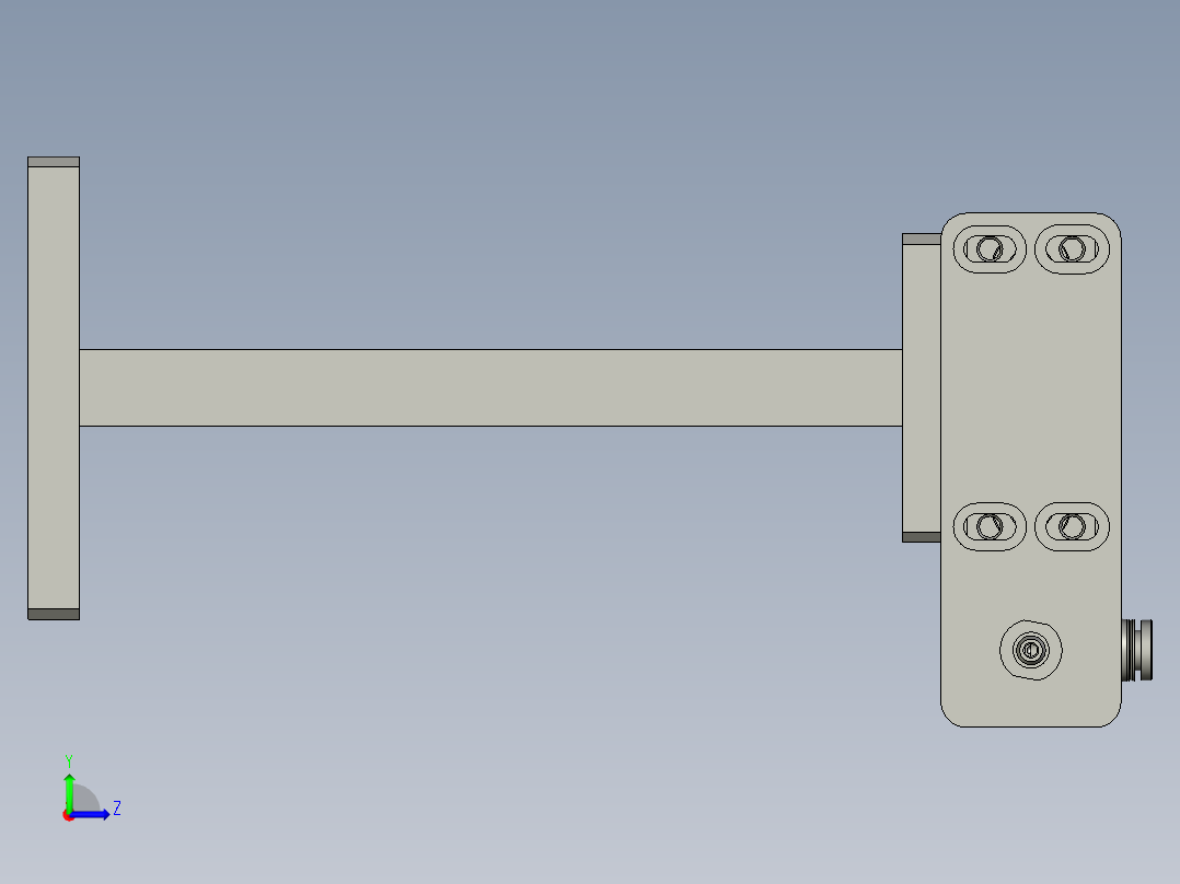 夹具放电芯吹气0左视图