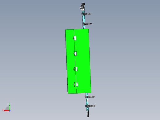 玻璃表面自动化清洗线设计后视缩略图