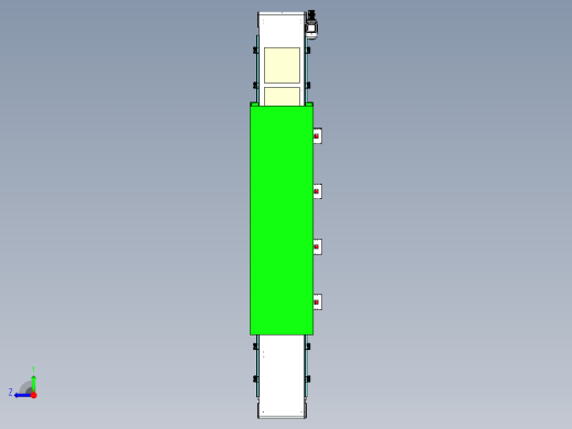 玻璃表面自动化清洗线设计右视缩略图