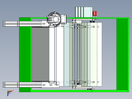 玻璃表面自动化清洗线设计俯视缩略图