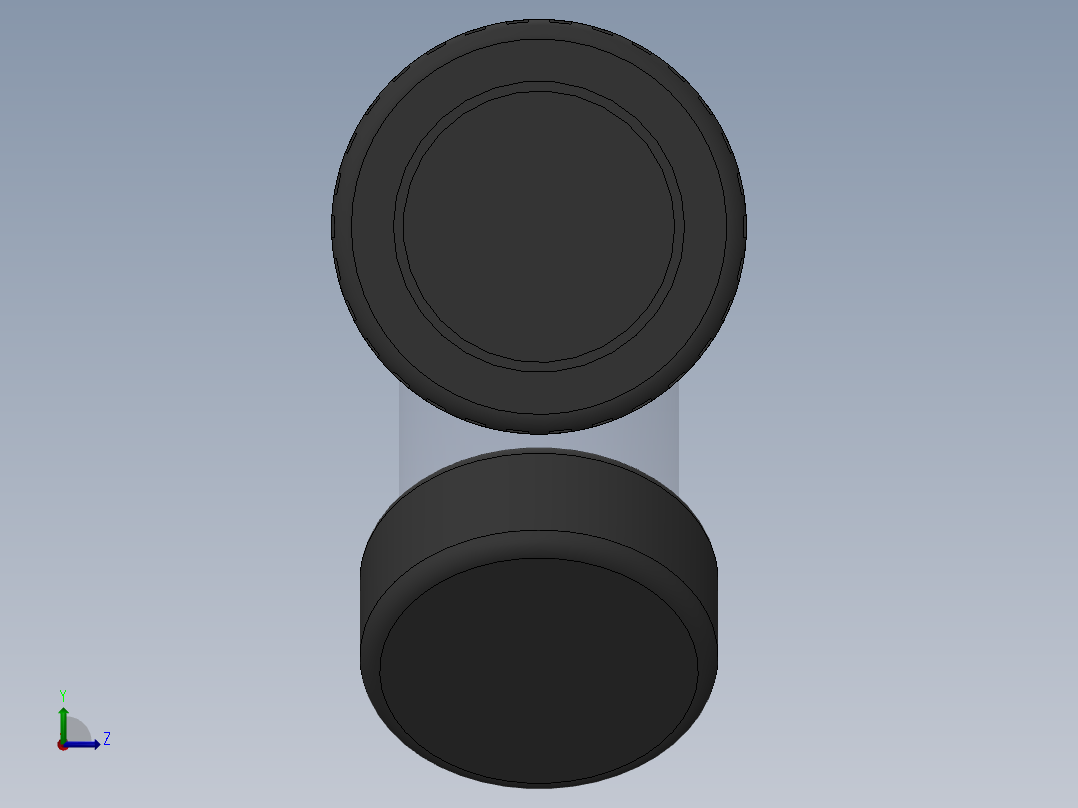 Y filter DN100 PN10 U-PVC左视图