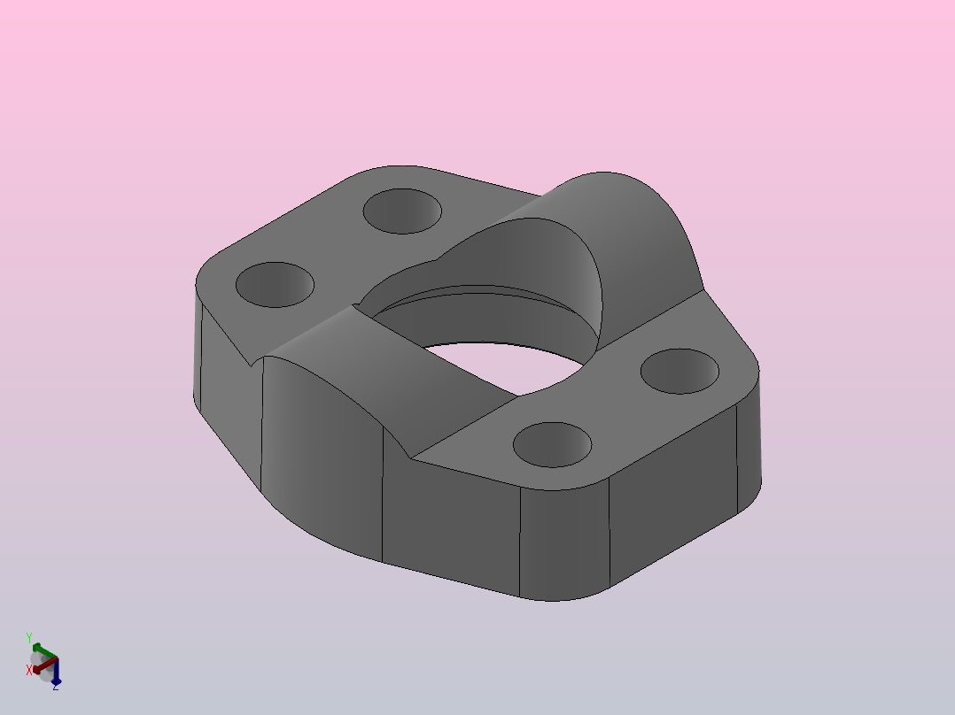 V型整体法兰_V15-3主视图