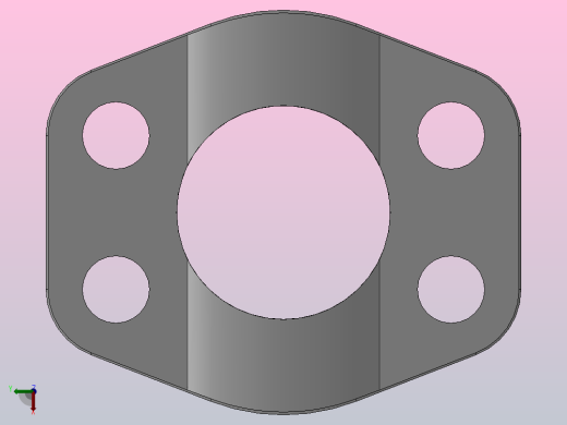 V型整体法兰_V15-3俯视缩略图