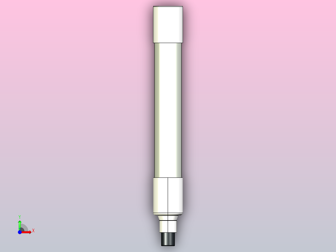 RX-1500信号熔断器-熔断体三维模型 202203前视图