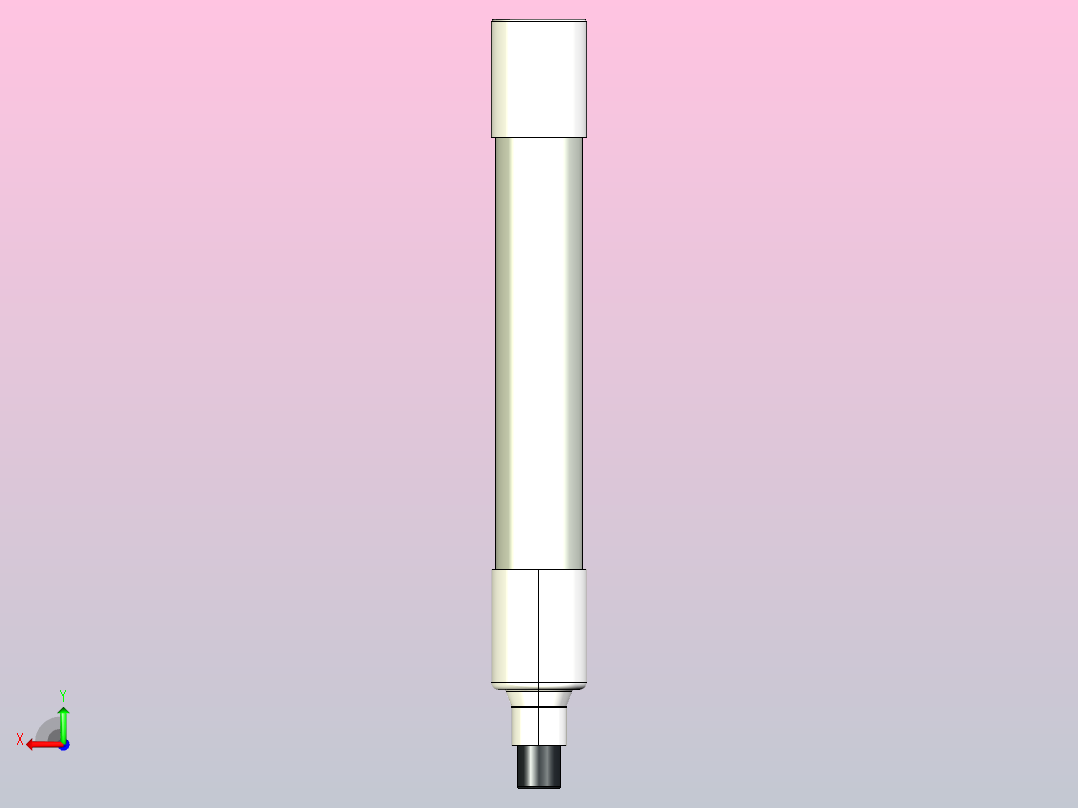 RX-1500信号熔断器-熔断体三维模型 202203后视图