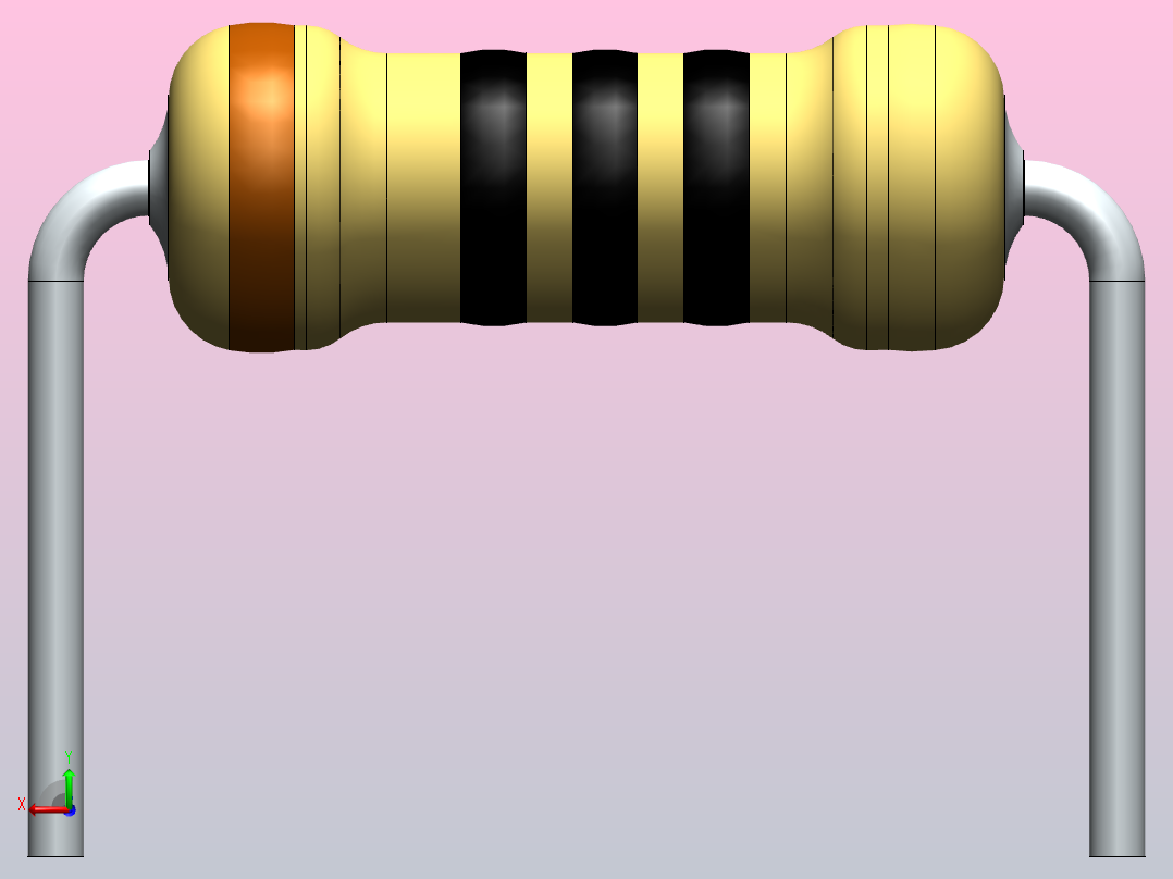 电阻器组RES_AH_0.5W_0R_5%后视图