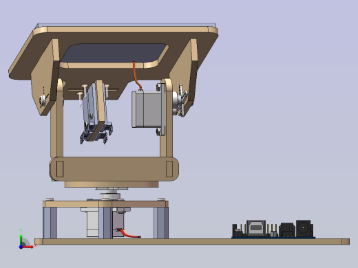 智能追踪太阳能系统solidworks建模前视缩略图