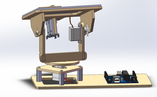 智能追踪太阳能系统solidworks建模缩略图