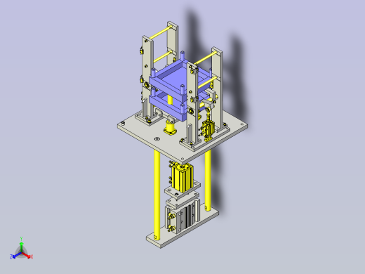 一种托盘堆积组件3D图纸