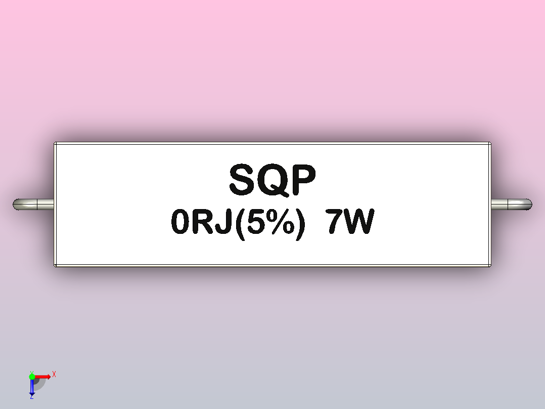 电阻器组RES_SQPH_7W_1600mil_0R_J(5%)俯视图