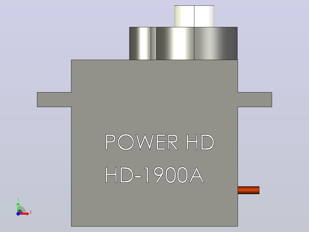 PowerHD HD-1900A微型伺服前视图