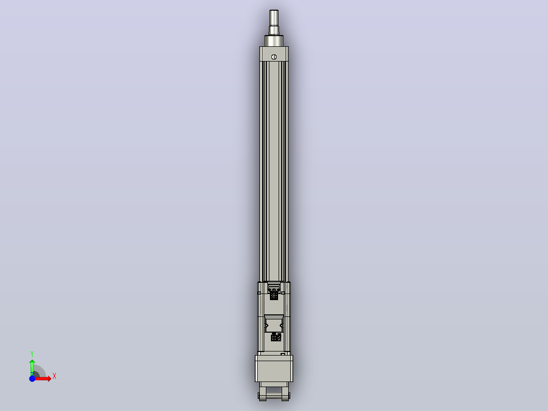 轻载电动缸TPA-ESR40-1210C-L400-MR-CB-W-P40-C3前视图