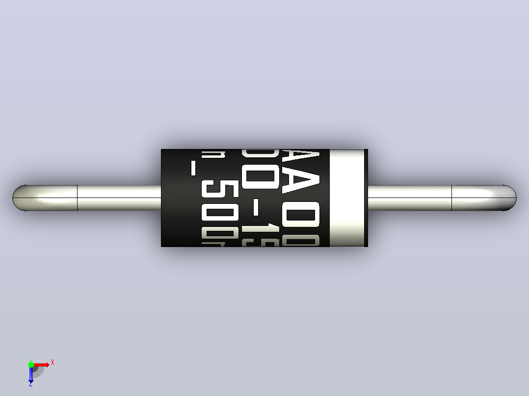 轴向二极管外壳DO-15_Min_500mil_rev1.0.zip.zip俯视图