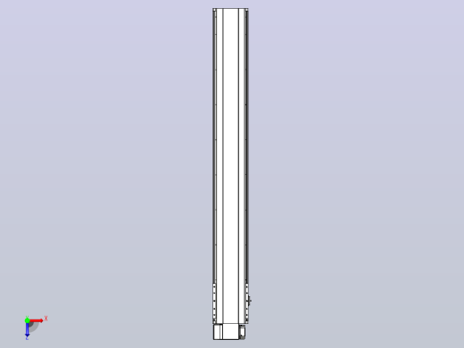 皮带直线轴半封闭可选导轨TPA-HNB-202D-140-L1450-LP-Y-P75-N3俯视缩略图