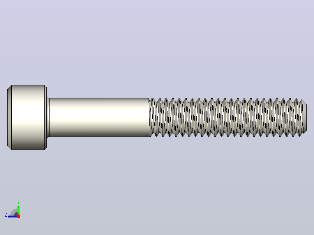 DIN_EN_ISO_4762_M6x40.ipt内六角螺钉右视图