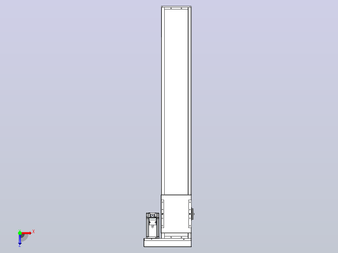 滚珠丝杠直线轴带导轨全封闭TPA-HCR-140D-2010C-L850-ML-C-P40-N3俯视图