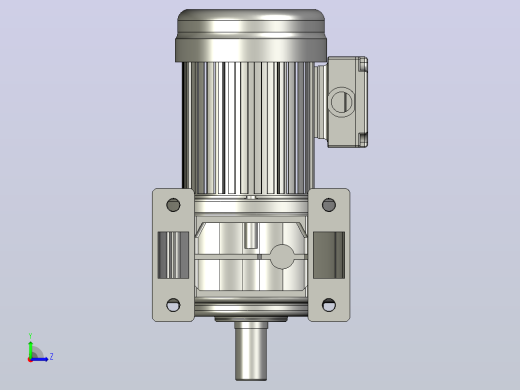 0.2KW-CH型卧式三相铝毂（刹车）马达减速机_CH28-200左视缩略图
