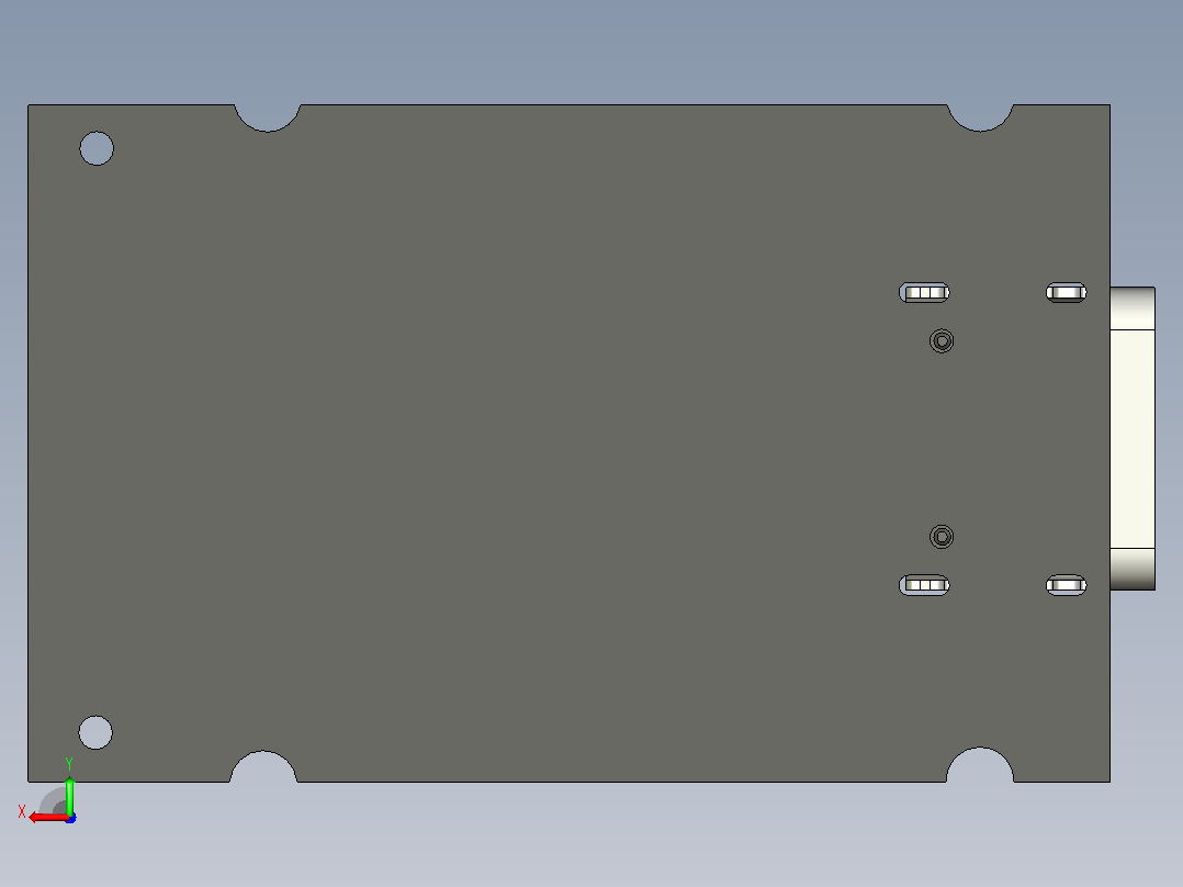 QC4.0 QC3.0 Type-C USB PD65W快速充电适配器模块后视图