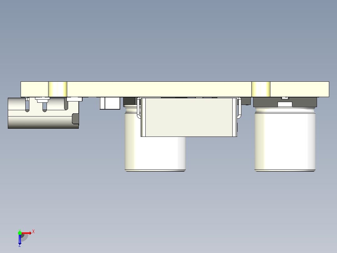 QC4.0 QC3.0 Type-C USB PD65W快速充电适配器模块俯视图