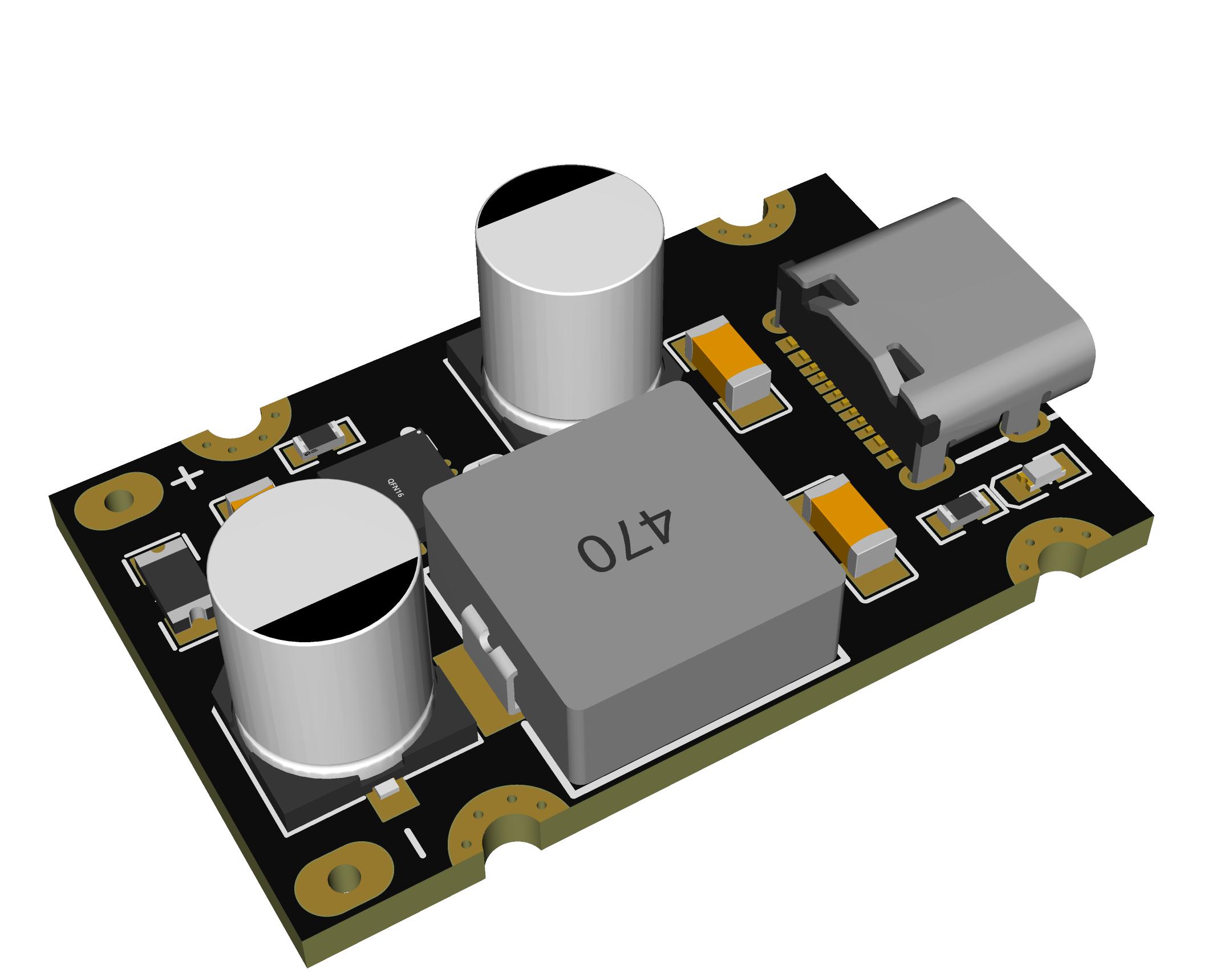 QC4.0 QC3.0 Type-C USB PD65W快速充电适配器模块