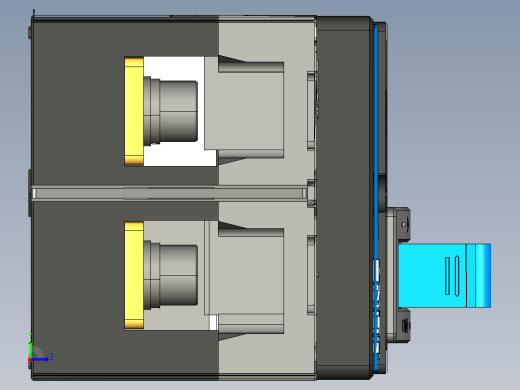 NXM-250S 2P塑料外壳式断路器三维模型202209左视缩略图