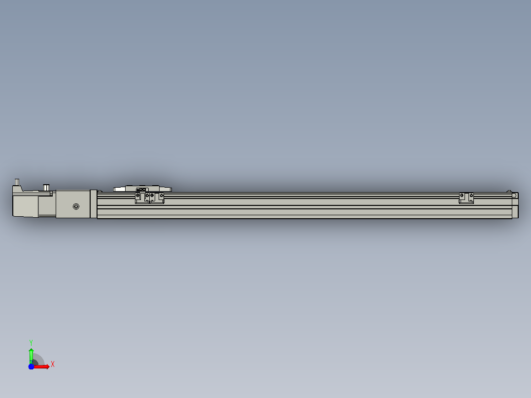 GTH4-L#-500-BC-M05-C3 GTH4内嵌式螺杆滑台 电机直连 TOYO模组滑台电缸前视图