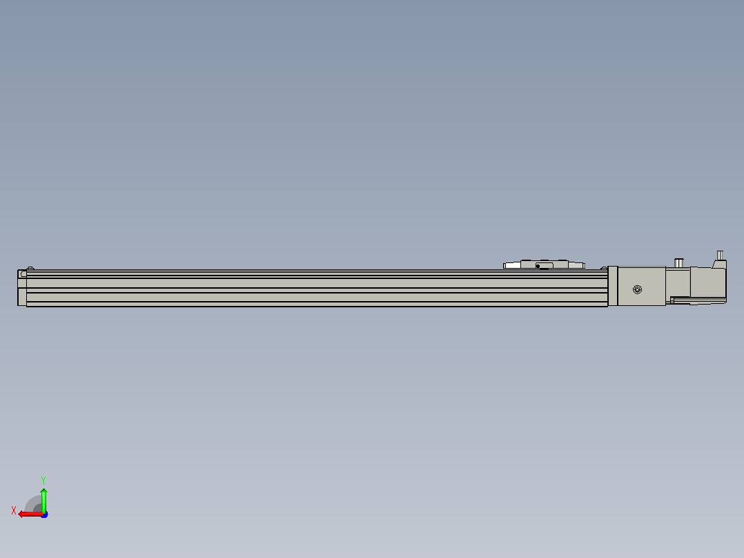 GTH4-L#-500-BC-M05-C3 GTH4内嵌式螺杆滑台 电机直连 TOYO模组滑台电缸后视图
