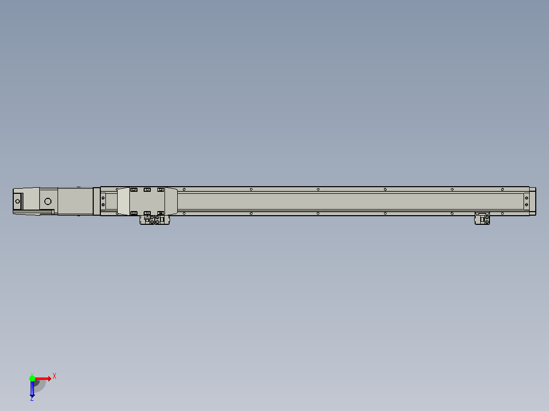 GTH4-L#-500-BC-M05-C3 GTH4内嵌式螺杆滑台 电机直连 TOYO模组滑台电缸俯视图