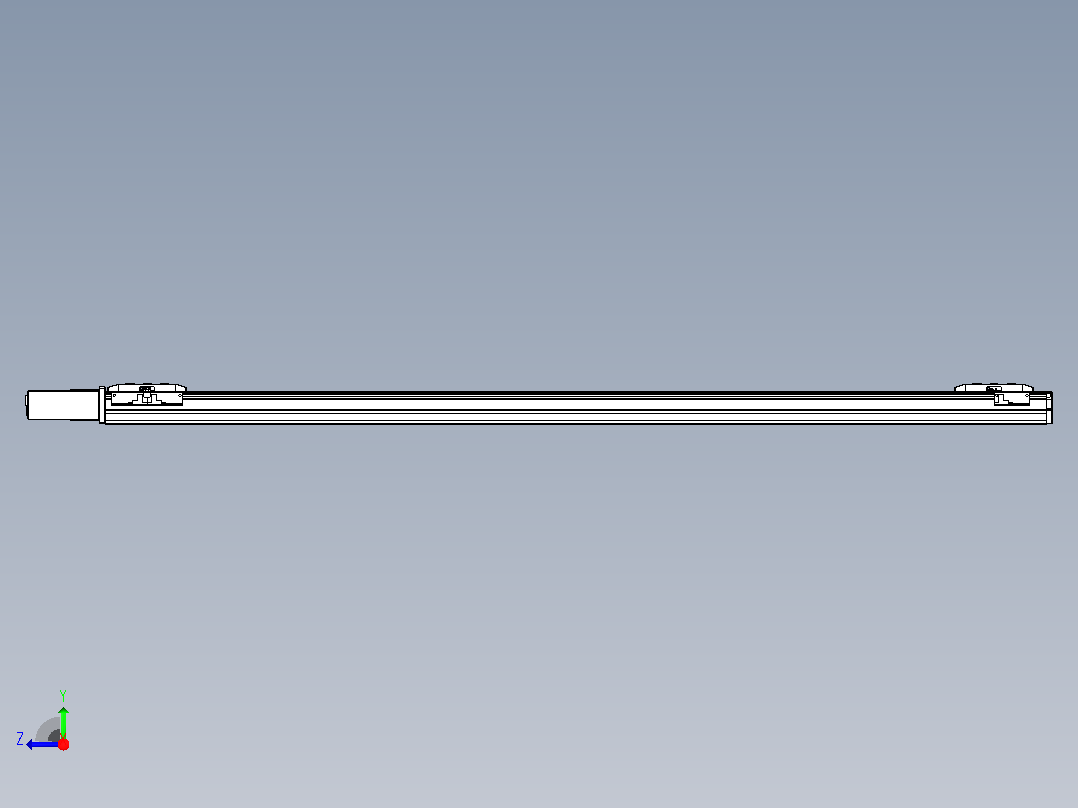 皮带直线轴双滑块型TPA-GCBS-50-P42-L550-QR-M10-N3右视图