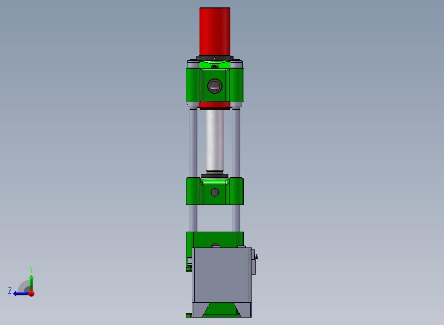 A27-四柱油压机右视图