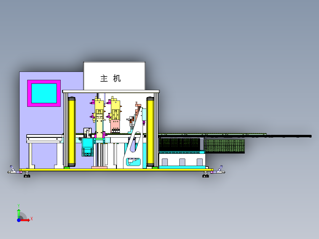 非标自动化USB测试机前视图