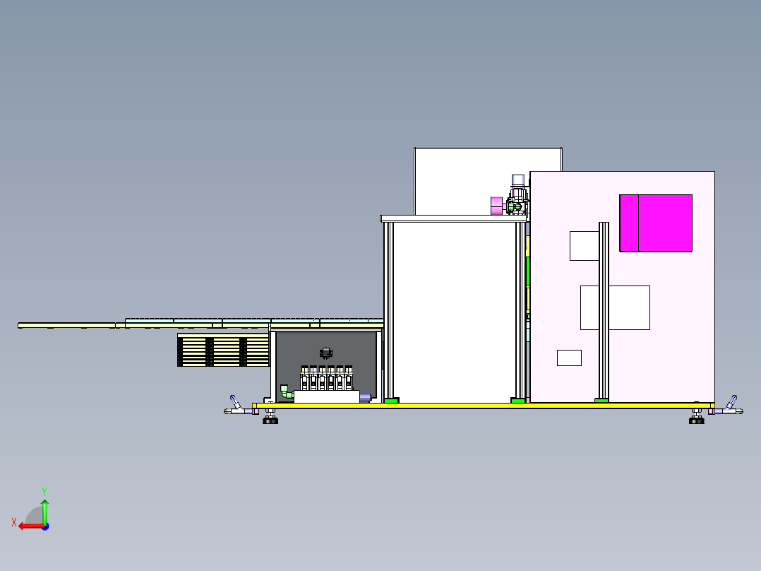 非标自动化USB测试机后视图