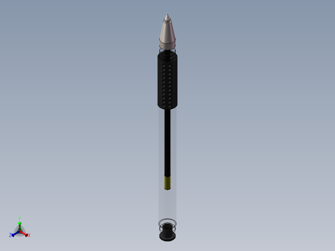 碳素笔正等轴测图