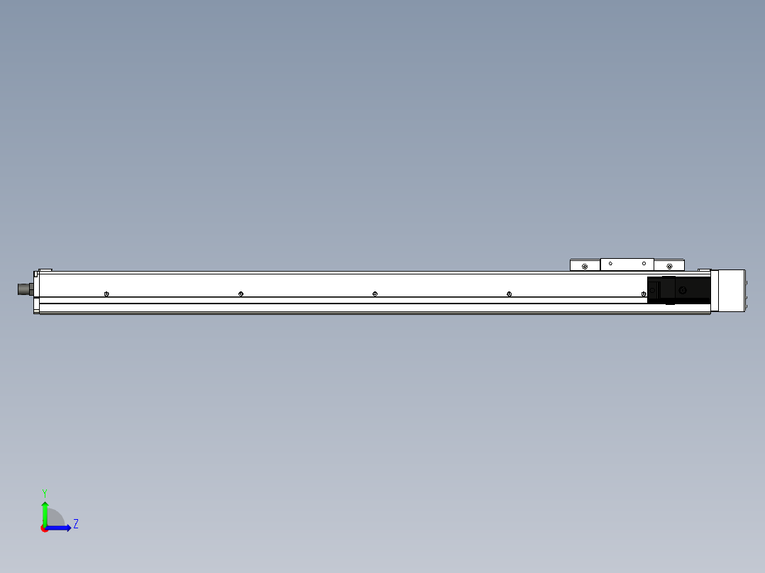 Toyo东佑达直线模组-ECH12-750-BR-100W左视图